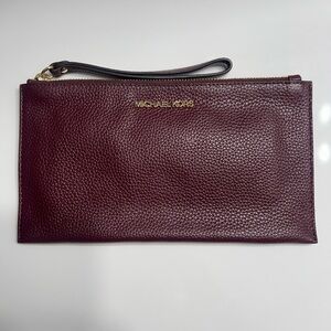 Michael Kors Deep Burgundy Wristlet